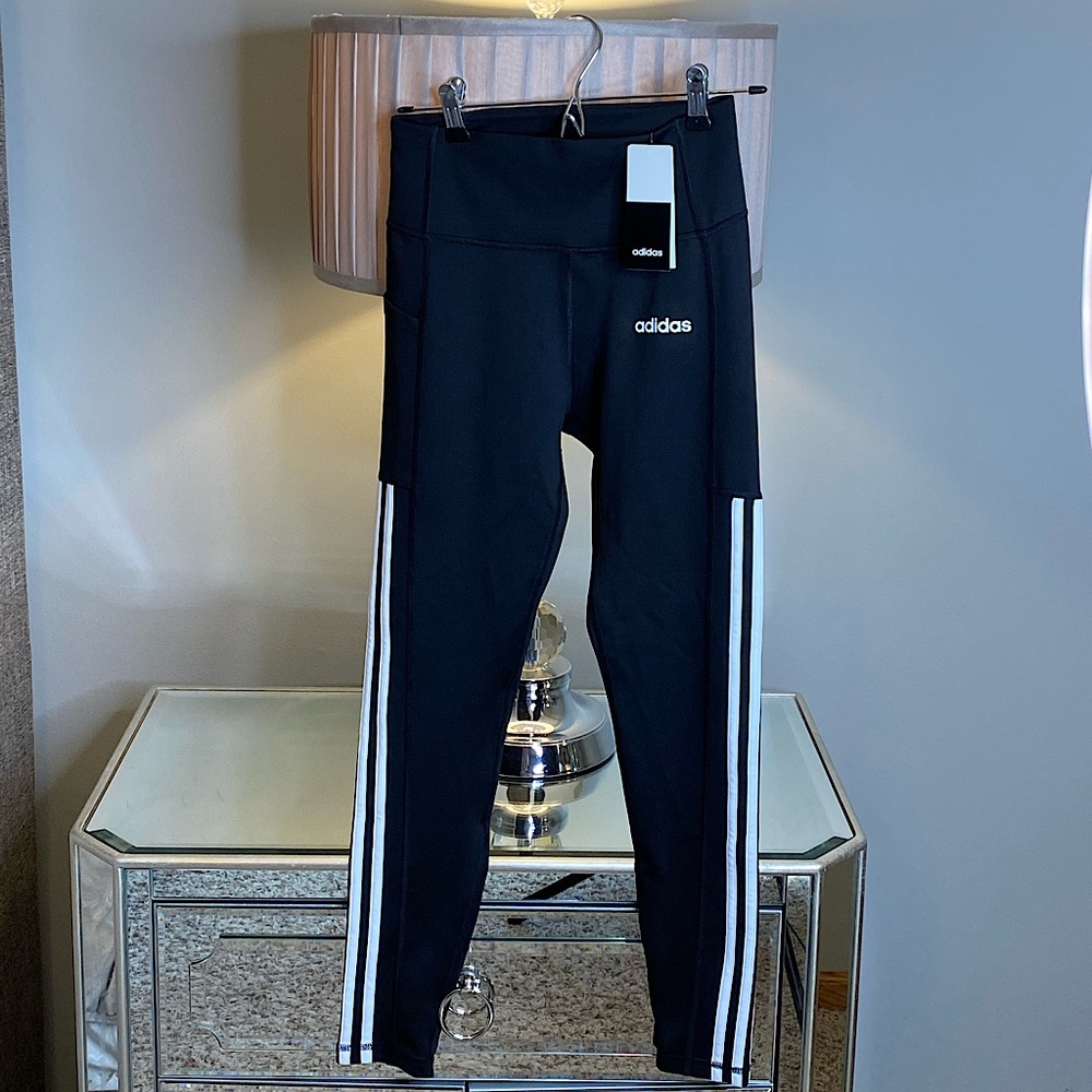 Adidas Black Striped Leggings